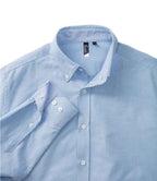 Premier Long Sleeve Striped Oxford Shirt - Oxford Blue