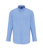 Premier Long Sleeve Striped Oxford Shirt - Oxford Blue