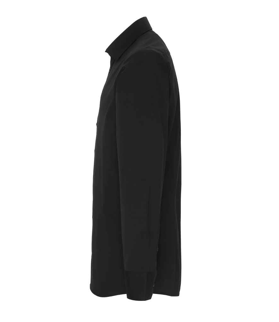 Premier Long Sleeve Stretch Fit Poplin Shirt - Black
