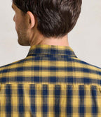 Premier Mulligan Check Long Sleeve Shirt - Camel/Navy