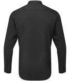 Premier Long Sleeve Grandad Shirt - Black
