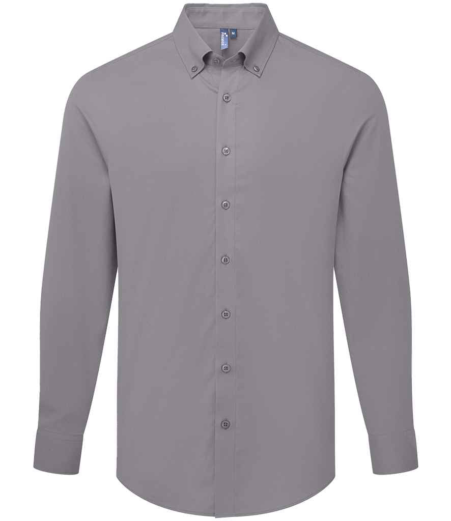 Premier Supreme Long Sleeve Oxford Shirt - Steel