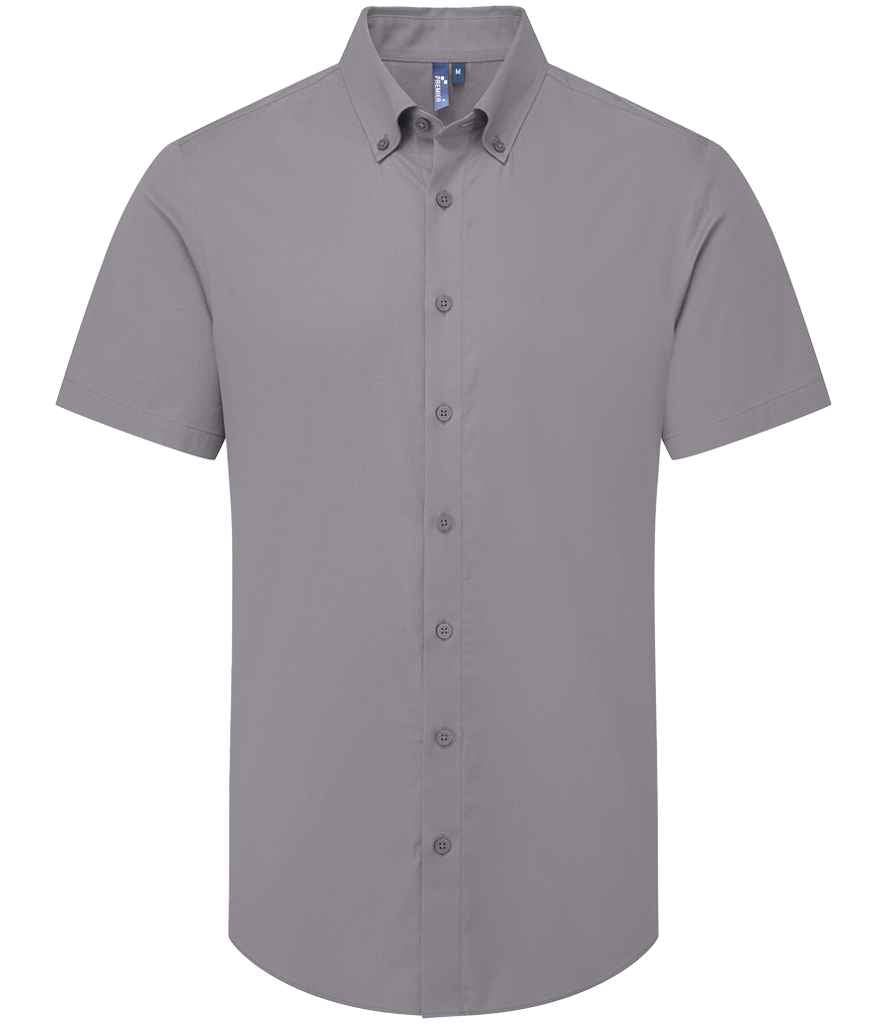 Premier Supreme Short Sleeve Oxford Shirt - Steel