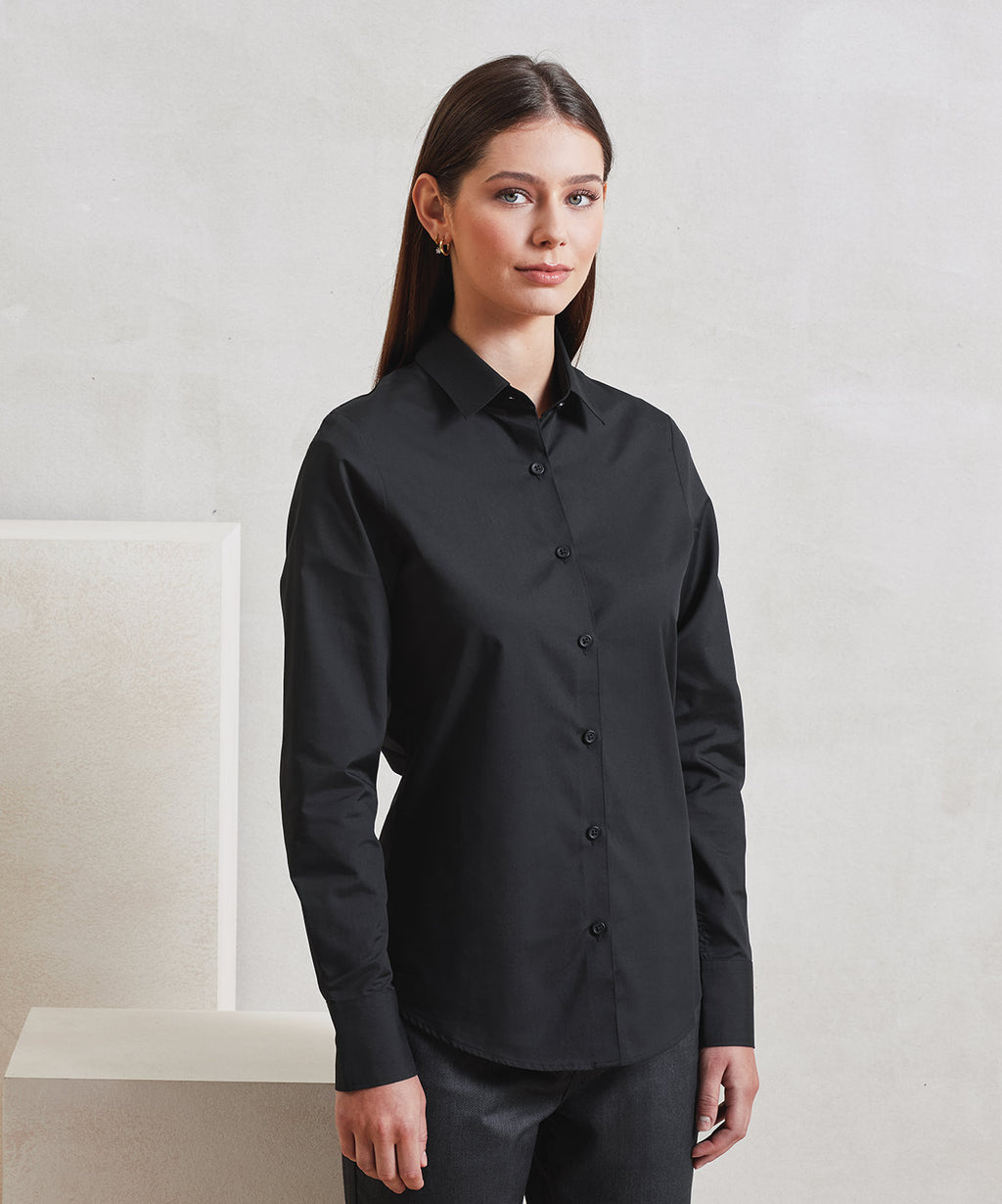 Women’s long sleeve ‘Recyclight’ poplin shirt