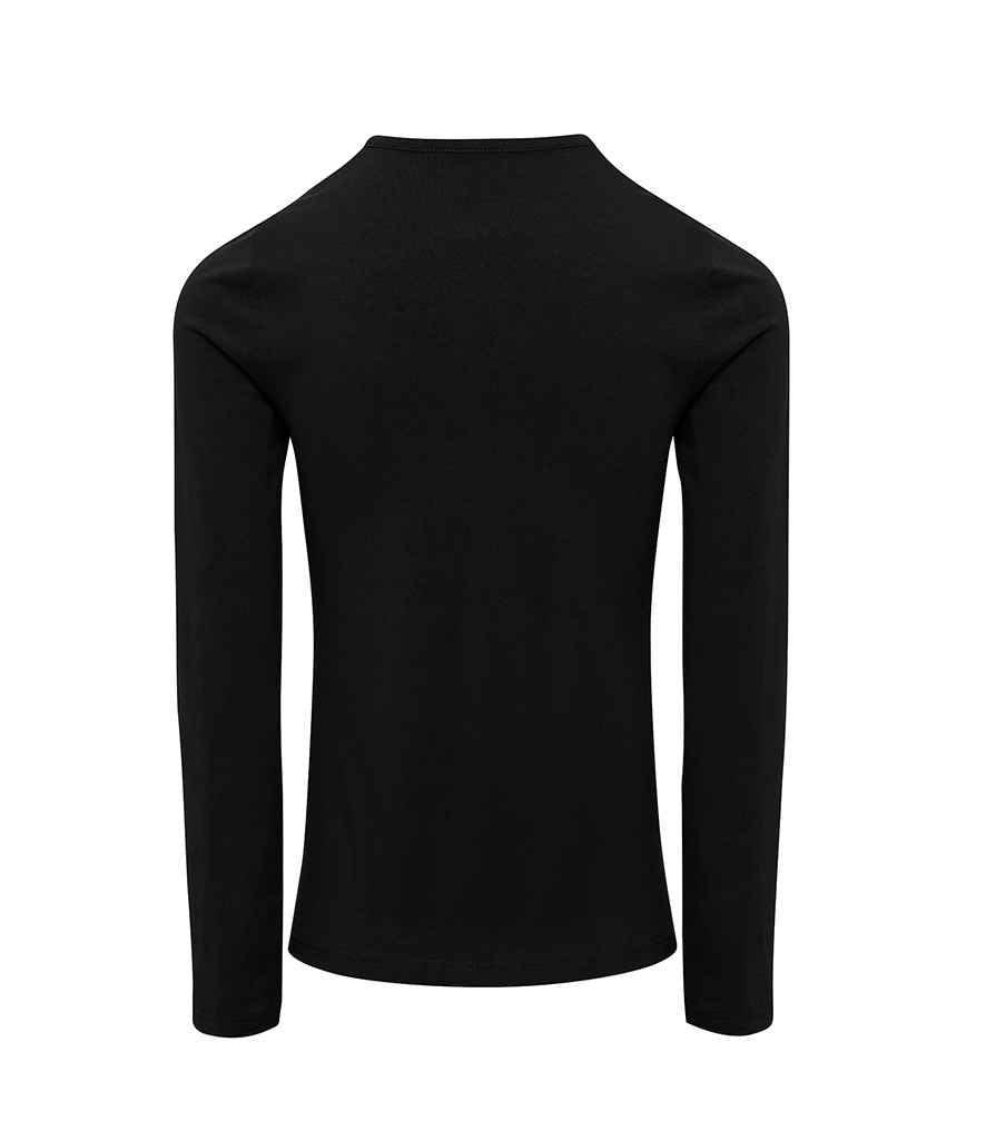 Premier Ladies Long John Roll Sleeve T-Shirt - Black
