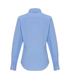 Premier Ladies Long Sleeve Striped Oxford Shirt - Oxford Blue