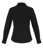 Premier Ladies Long Sleeve Stretch Fit Poplin Shirt - Black