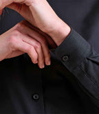 Premier Ladies Supreme Long Sleeve Oxford Shirt - Black