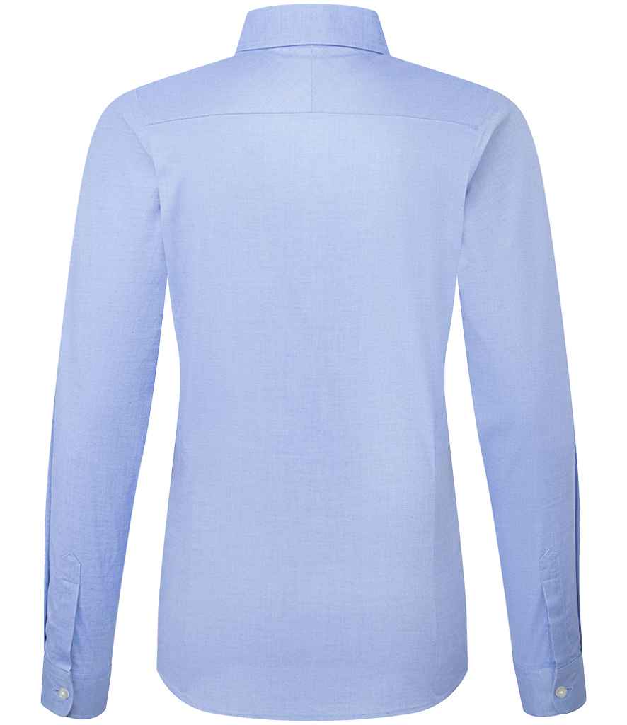 Premier Ladies Supreme Long Sleeve Oxford Shirt - Oxford Blue