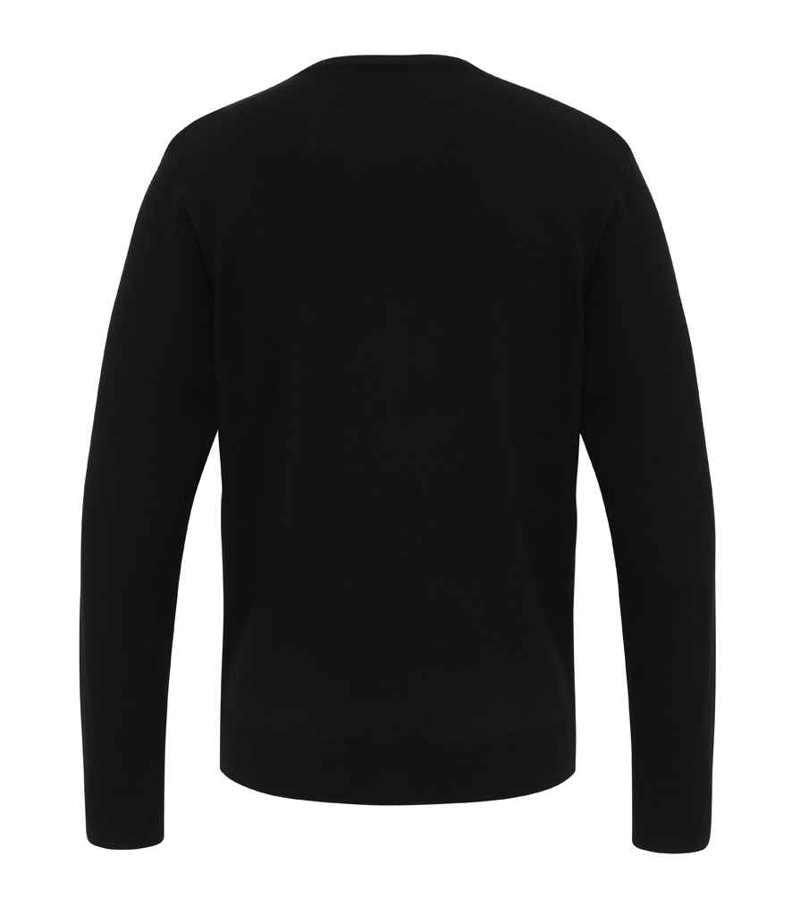 Premier Essential Acrylic V Neck Sweater - Black