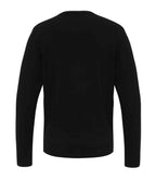 Premier Essential Acrylic V Neck Sweater - Black