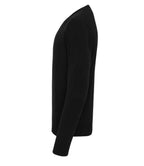 Premier Essential Acrylic V Neck Sweater - Black