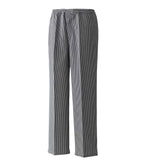 Premier Pull On Chef's Check Trousers - Black/White