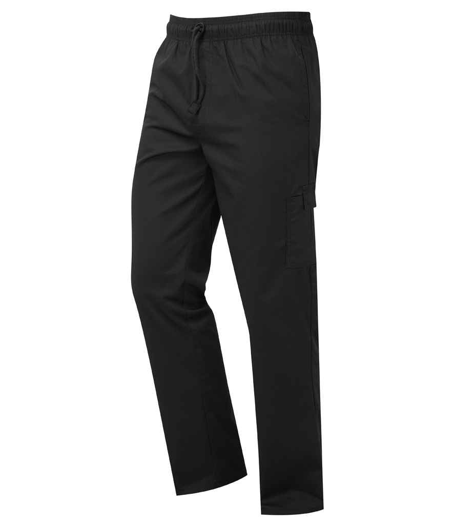 Premier Essential Chef's Cargo Trousers - Black