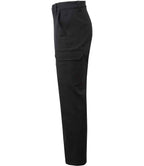 Premier Unisex Stretchchecker Work Cargo Trousers - Black