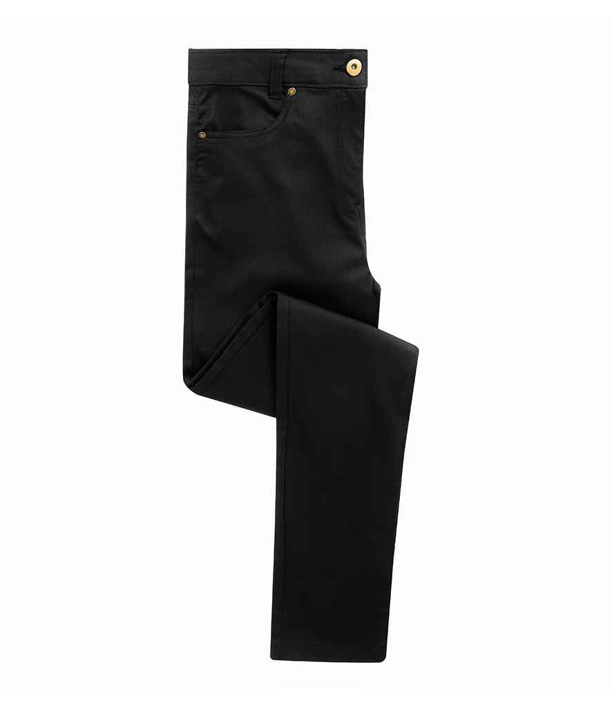 Premier Ladies Performance Chino Jeans - Black