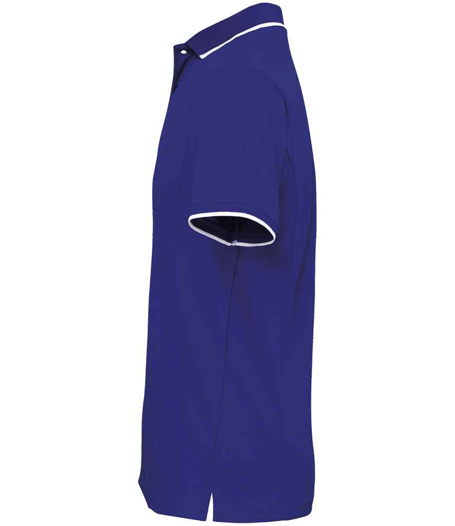 Premier Contrast Coolchecker® Piqué Polo Shirt - Royal Blue/White