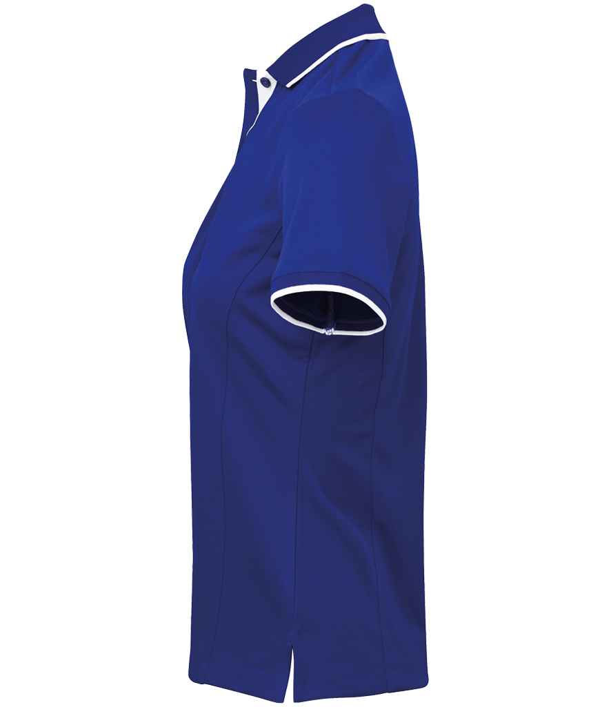 Premier Ladies Contrast Coolchecker® Piqué Polo Shirt - Royal Blue/White