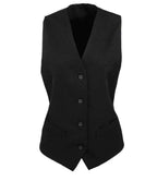 Premier Ladies Lined Waistcoat - Black