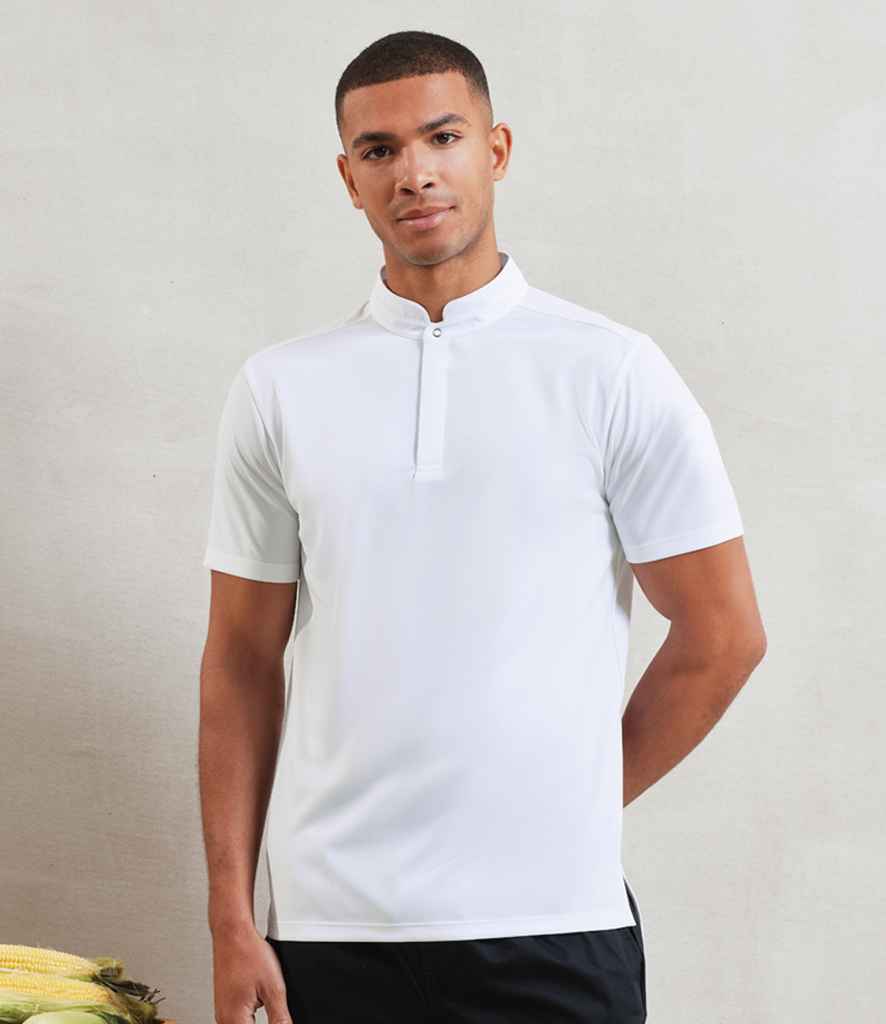 Premier Essential Coolchecker® Short Sleeve Chef's Shirt - White