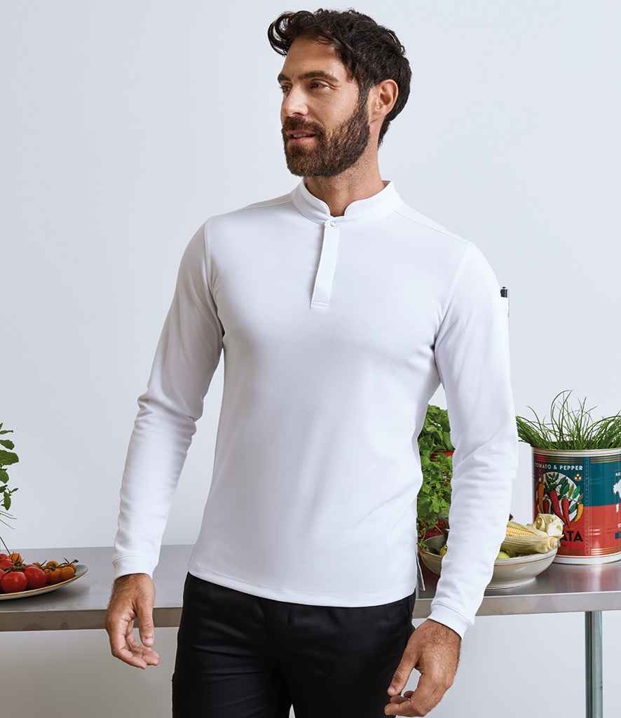 Premier Essential Coolchecker® Long Sleeve Chef's Shirt - White