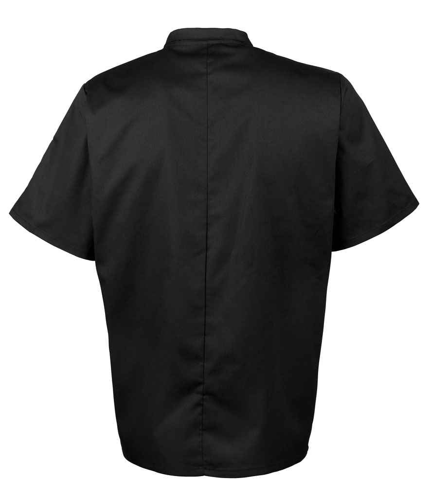 Premier Short Sleeve Chef's Jacket - Black