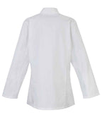 Premier Ladies Long Sleeve Chef's Jacket - White