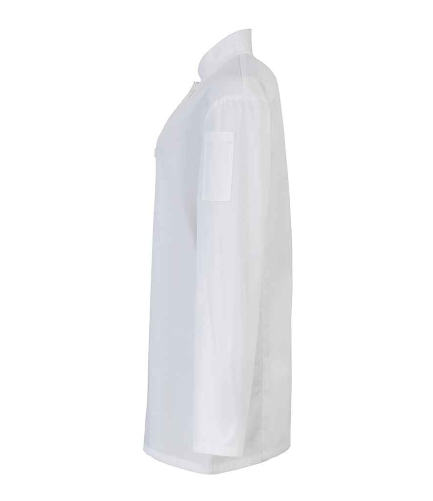 Premier Ladies Long Sleeve Chef's Jacket - White