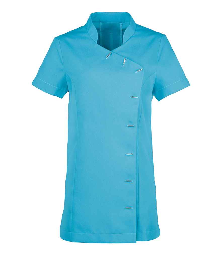 Premier Ladies Orchid Short Sleeve Tunic - Turquoise Blue