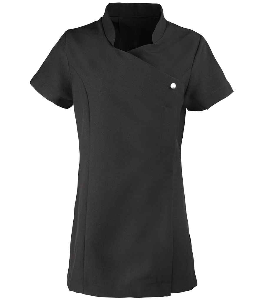 Premier Ladies Blossom Short Sleeve Tunic - Black