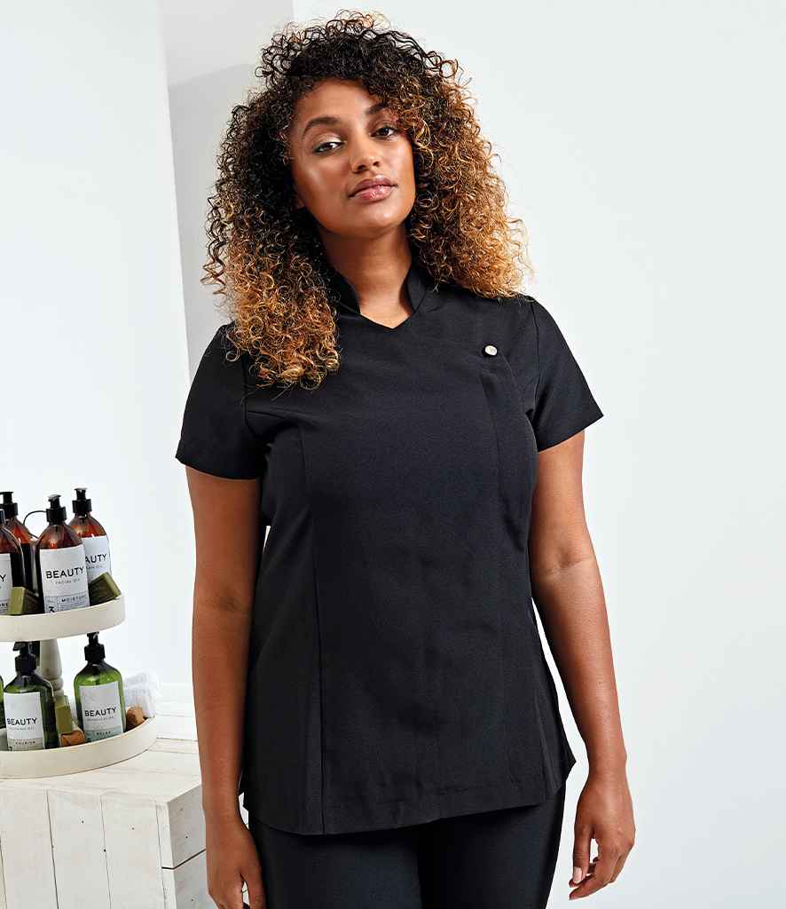 Premier Ladies Blossom Short Sleeve Tunic - Black
