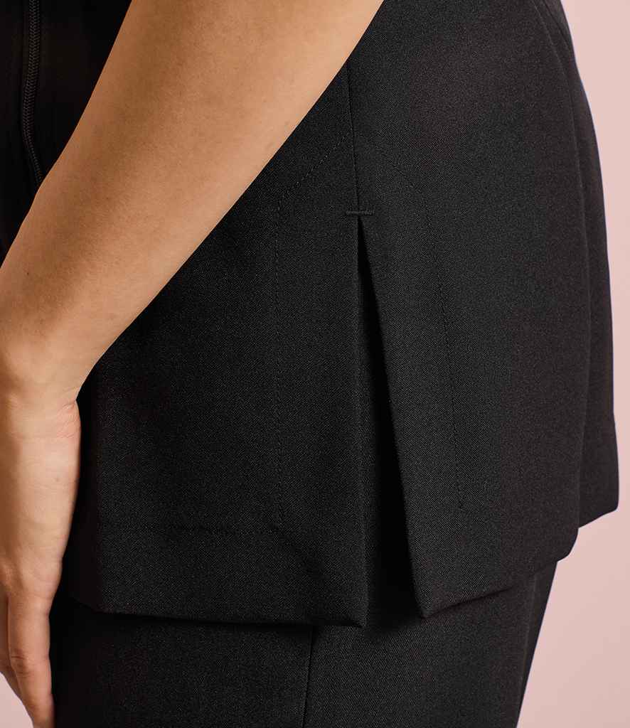 Premier Ladies Camellia Short Sleeve Tunic - Black