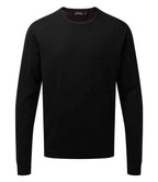 Premier Cotton Rich Crew Neck Sweater - Black