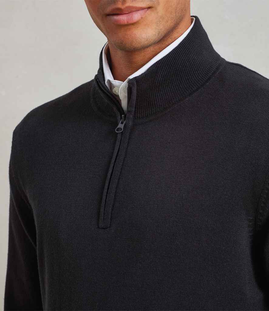 Premier Zip Neck Sweater - Black