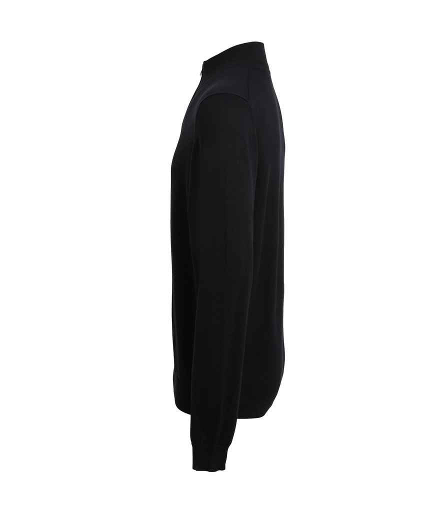 Premier Zip Neck Sweater - Black