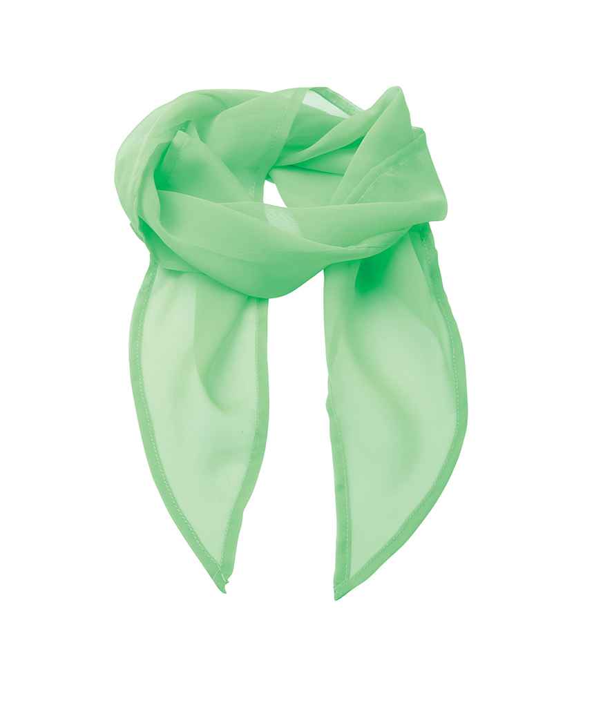 Premier 'Colours' Chiffon Scarf - Apple Green