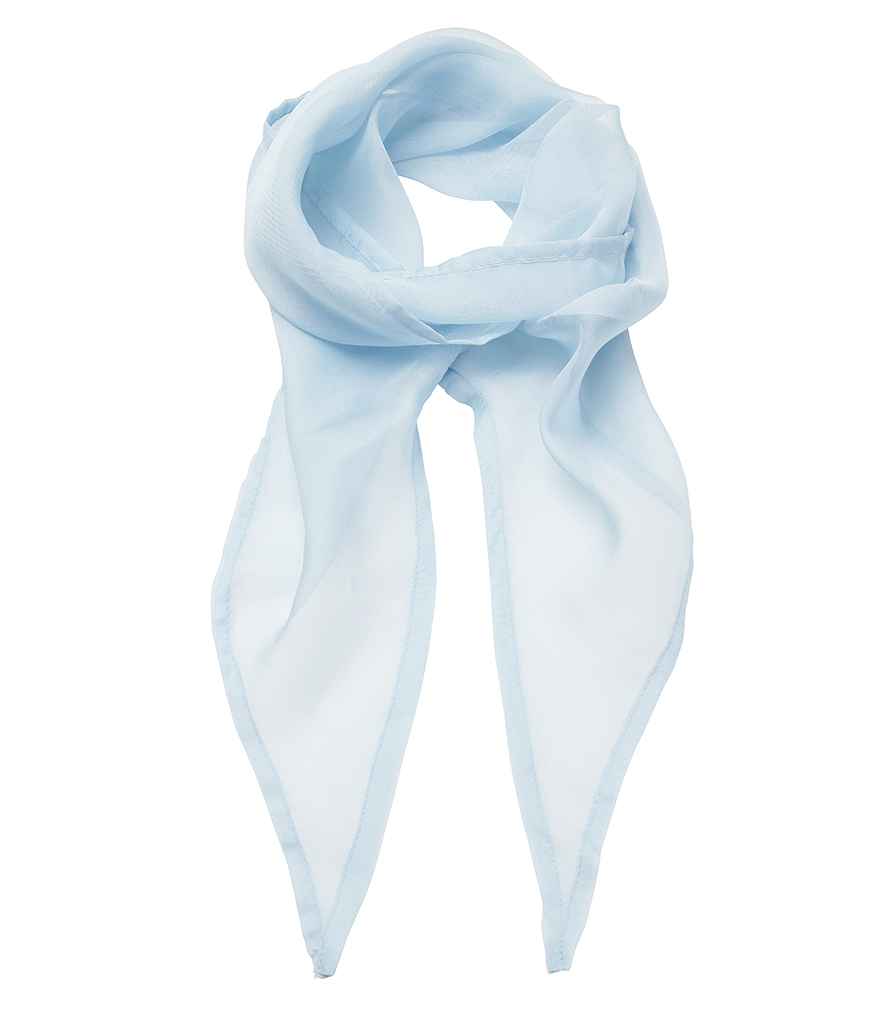 Premier 'Colours' Chiffon Scarf - Light Blue