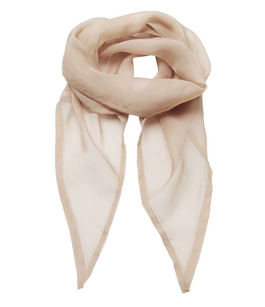 Premier 'Colours' Chiffon Scarf - Natural