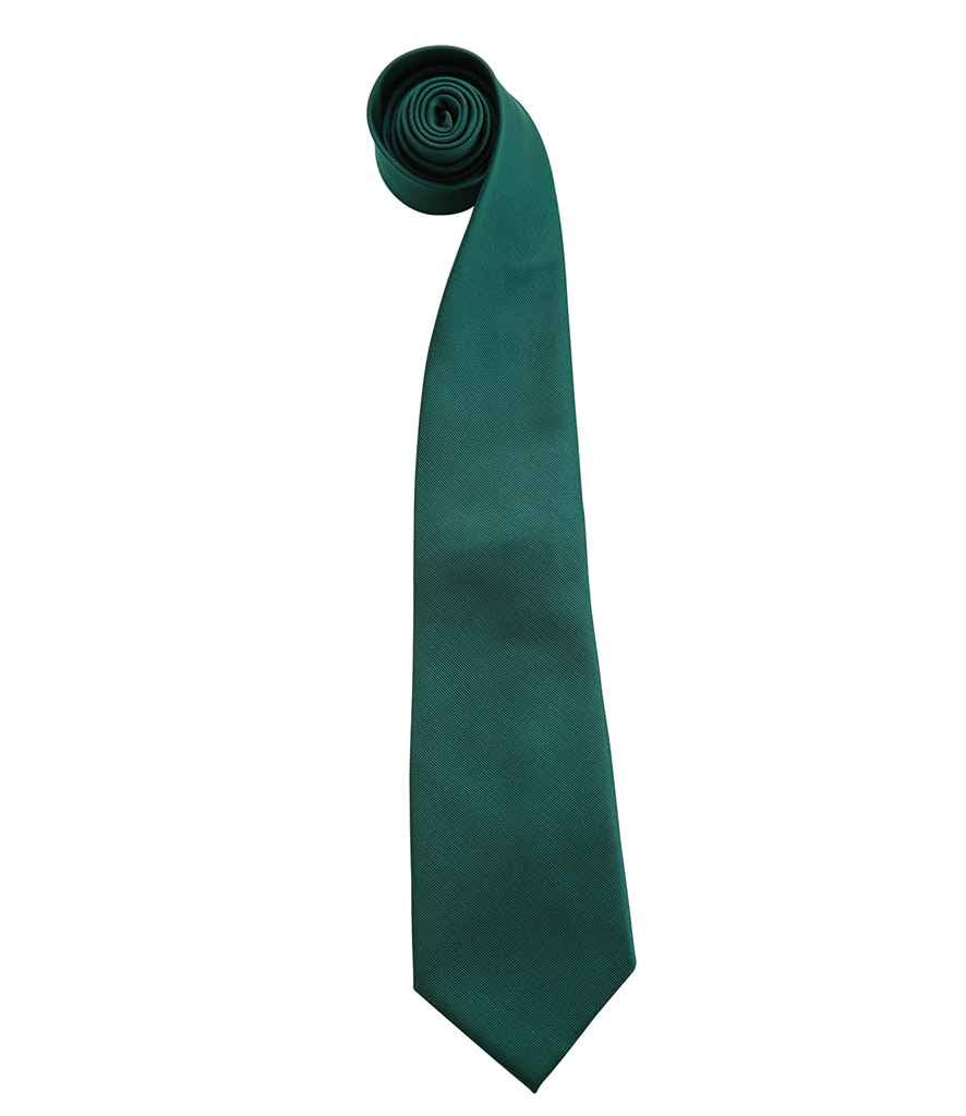 Premier 'Colours' Fashion Tie - Bottle Green