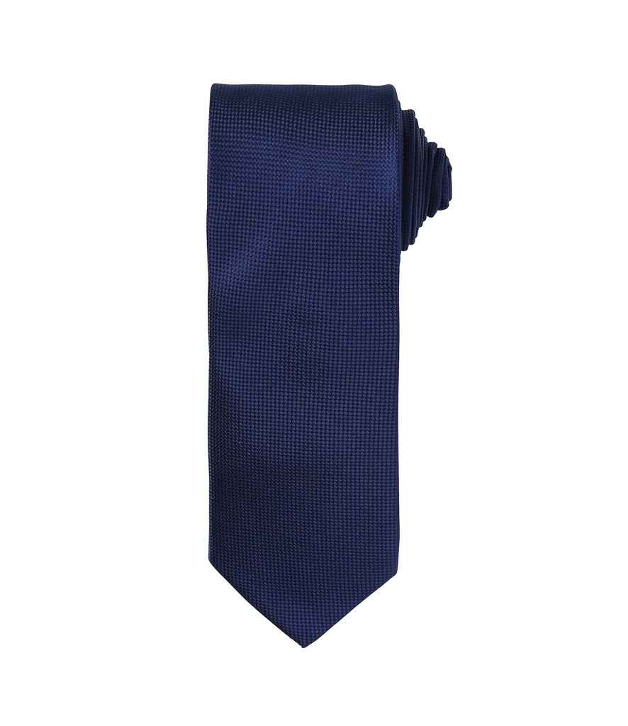 Premier Micro Waffle Tie - Navy