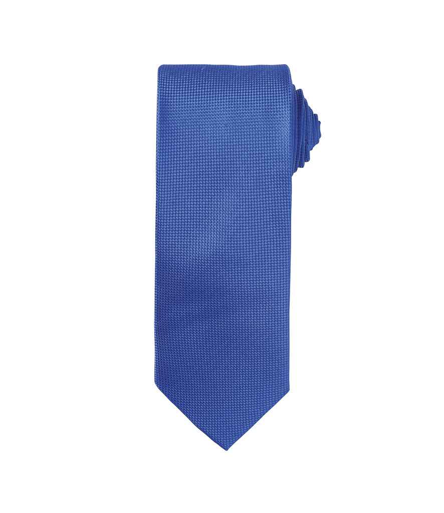 Premier Micro Waffle Tie - Royal Blue