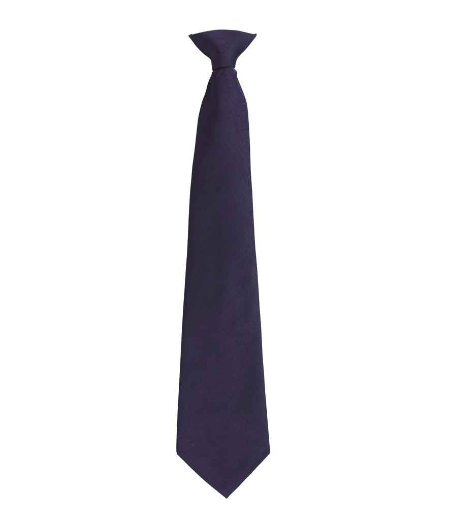 Premier 'Colours' Fashion Clip Tie - Navy