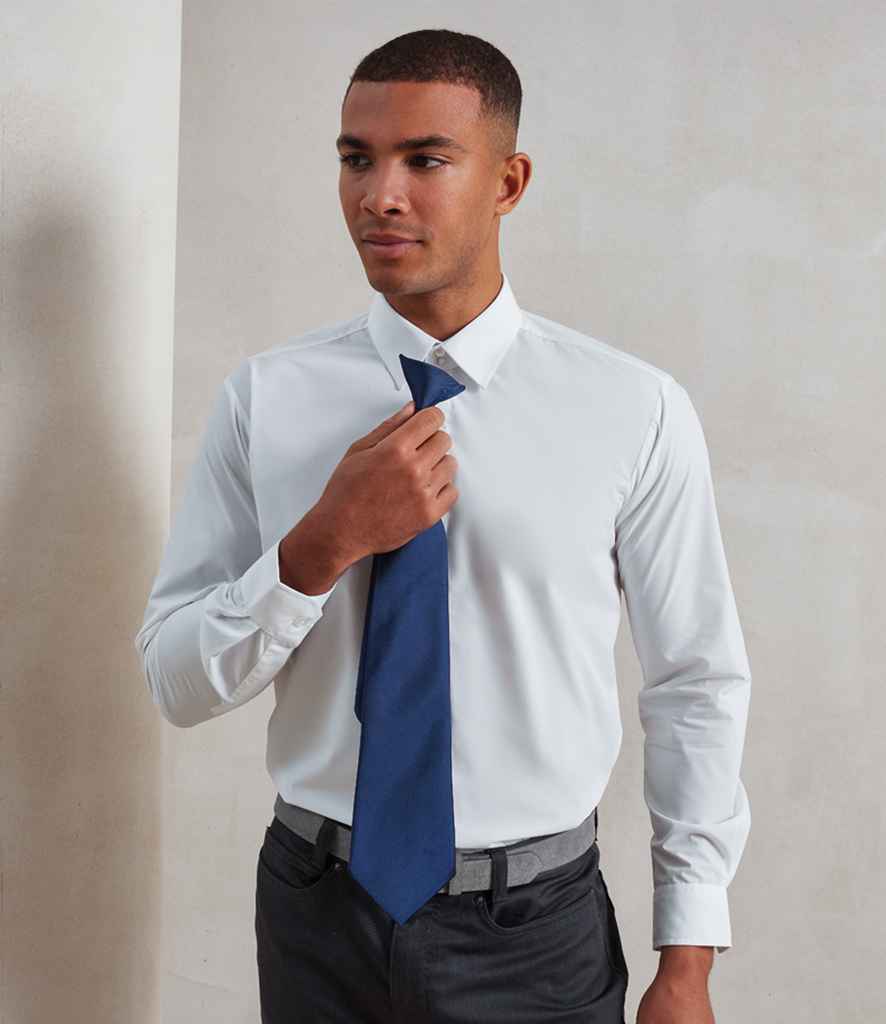Premier 'Colours' Fashion Clip Tie - Navy