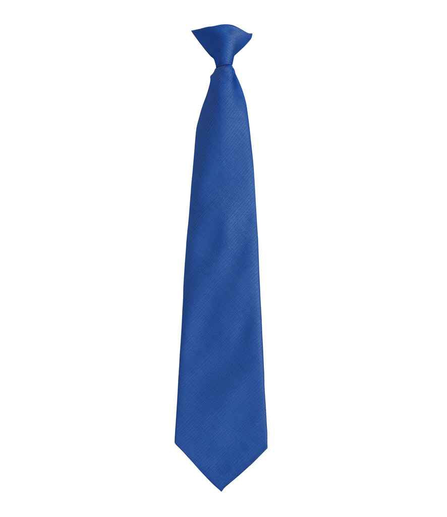 Premier 'Colours' Fashion Clip Tie - Royal Blue