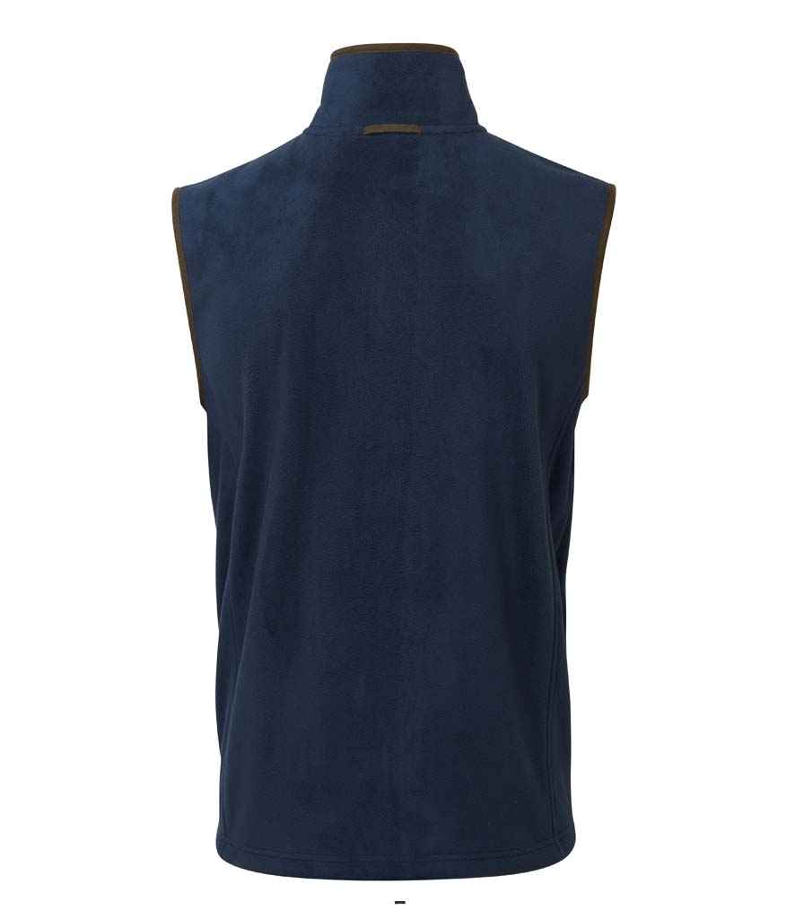Premier Artisan Fleece Gilet - Navy/Brown