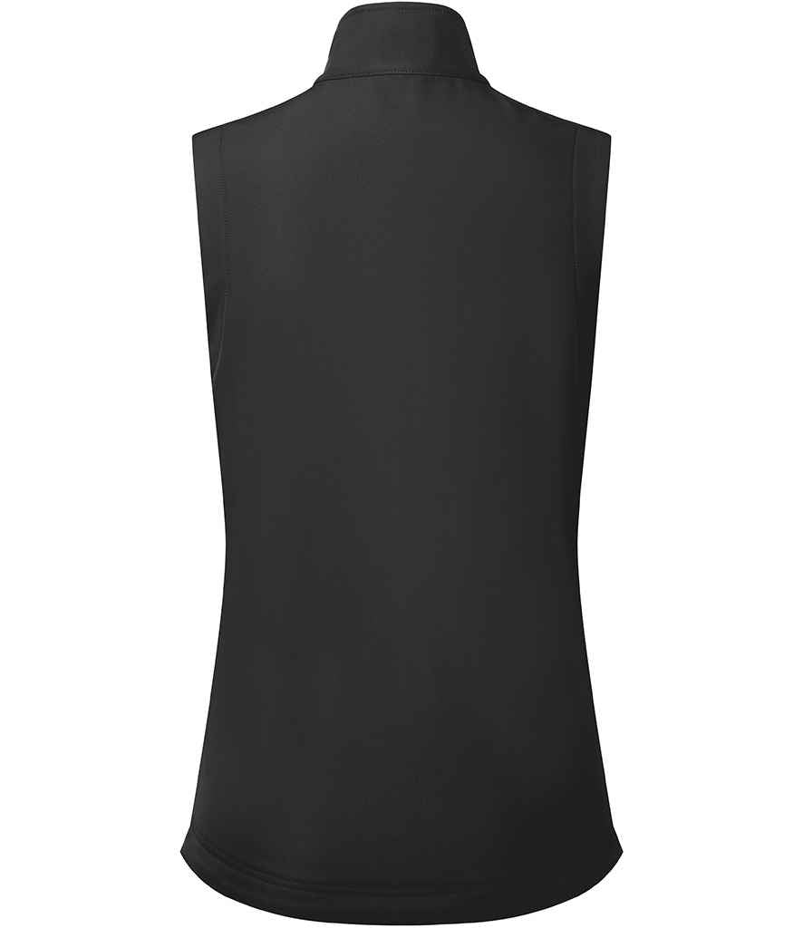 Premier Ladies Windchecker® Recycled Printable Soft Shell Gilet - Black