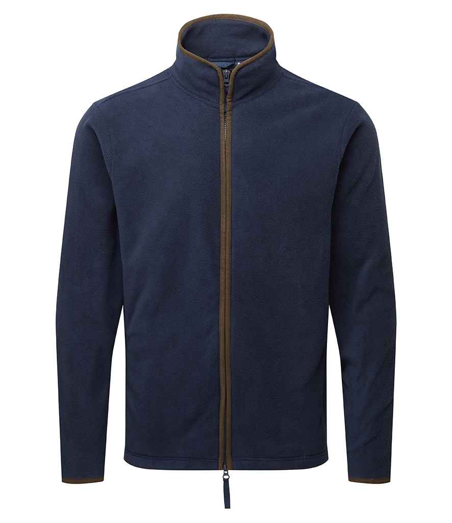 Premier Artisan Fleece Jacket - Navy/Brown
