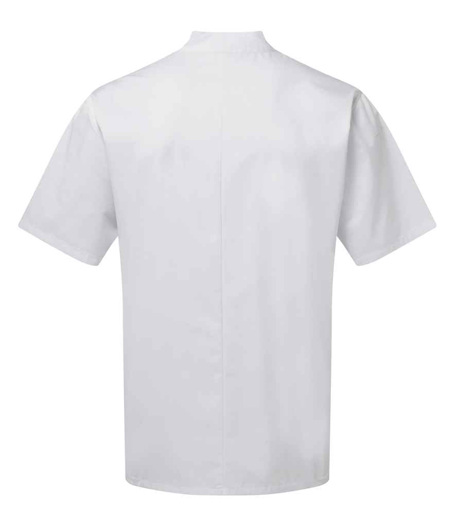 Premier Essential Short Sleeve Chef's Jacket - White