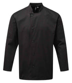 Premier Essential Long Sleeve Chef's Jacket - Black