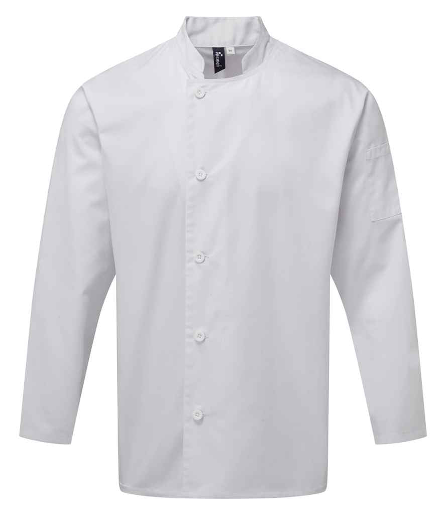 Premier Essential Long Sleeve Chef's Jacket - White